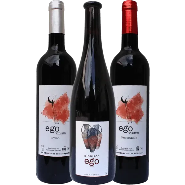 Lote de vino EGO Amphora Tinto y EGO Vinum Syrah y Tempranillo